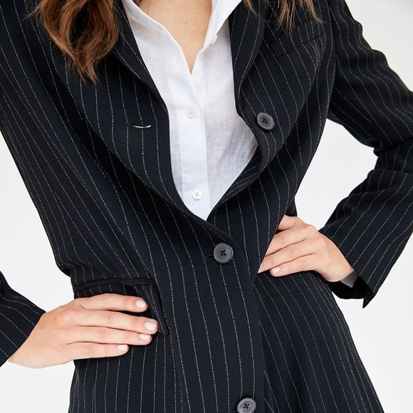 Babaton Trent Jacket Stripped blazer jacket size:2 - Picture 5 of 7